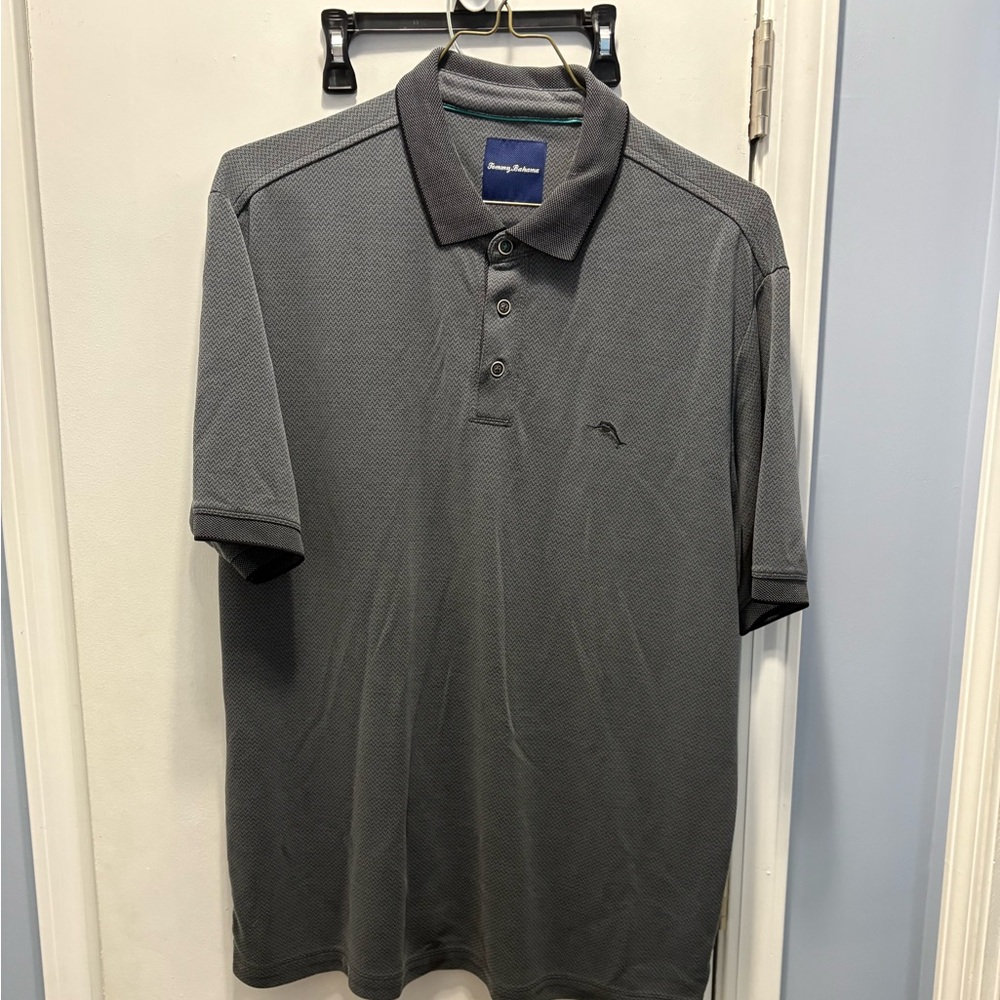 Tommy Bahama Dark Gray Polo Shirt size Xl